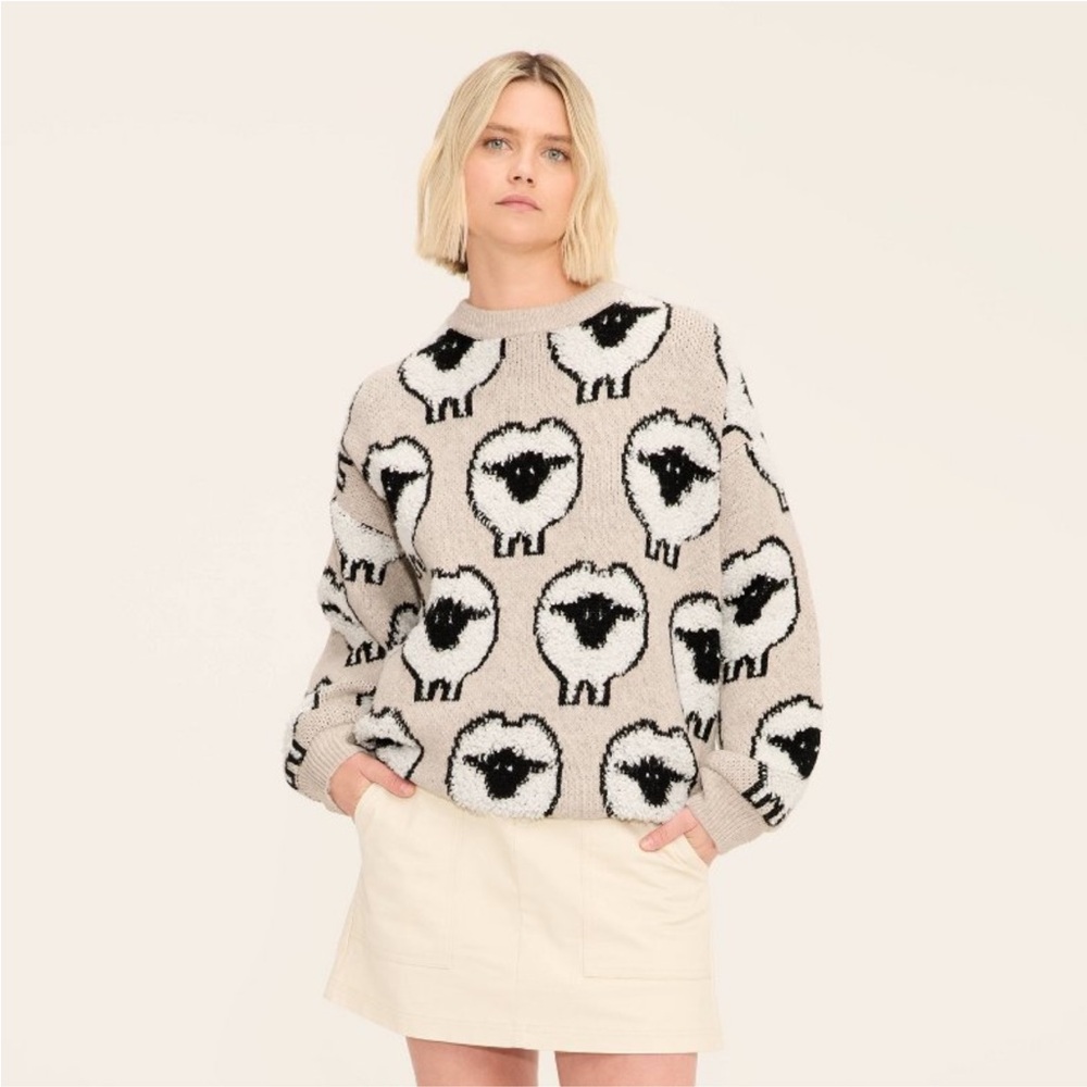 NWT- Sheep Print Pullover Sweater - Woolrich × Target limited collab
